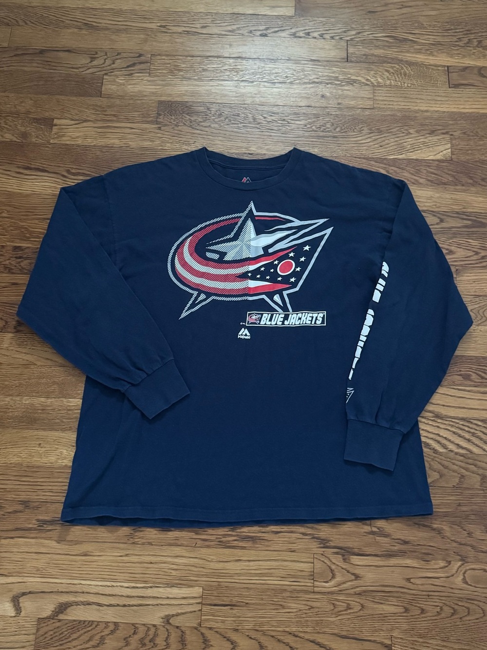 Majestic Columbus Blue Jackets Long-Sleeve, size XL